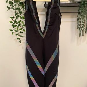 Iridescent Rave Dolls Kill Club Exx Jumpsuit Color Chnaging